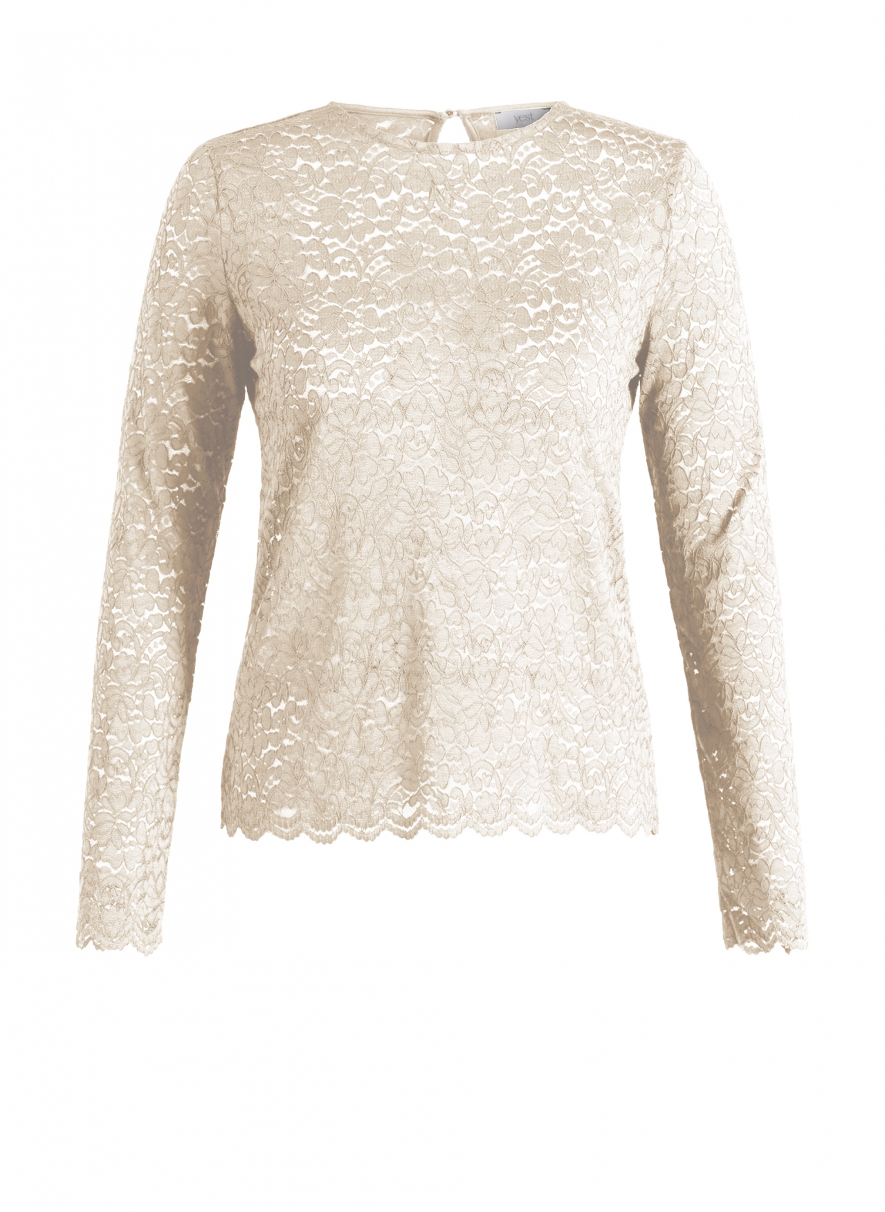 Kanten longsleeve met lange mouwen - Afbeelding 4
