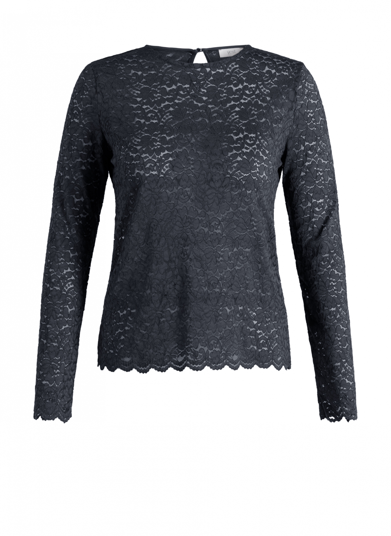Kanten longsleeve met lange mouwen - Afbeelding 4