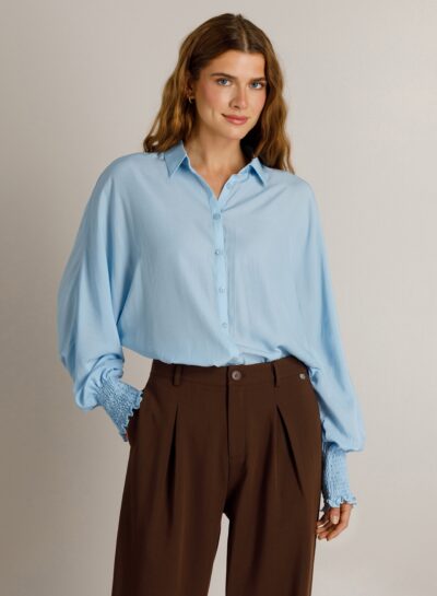 Blouse met wijde raglanmouwen