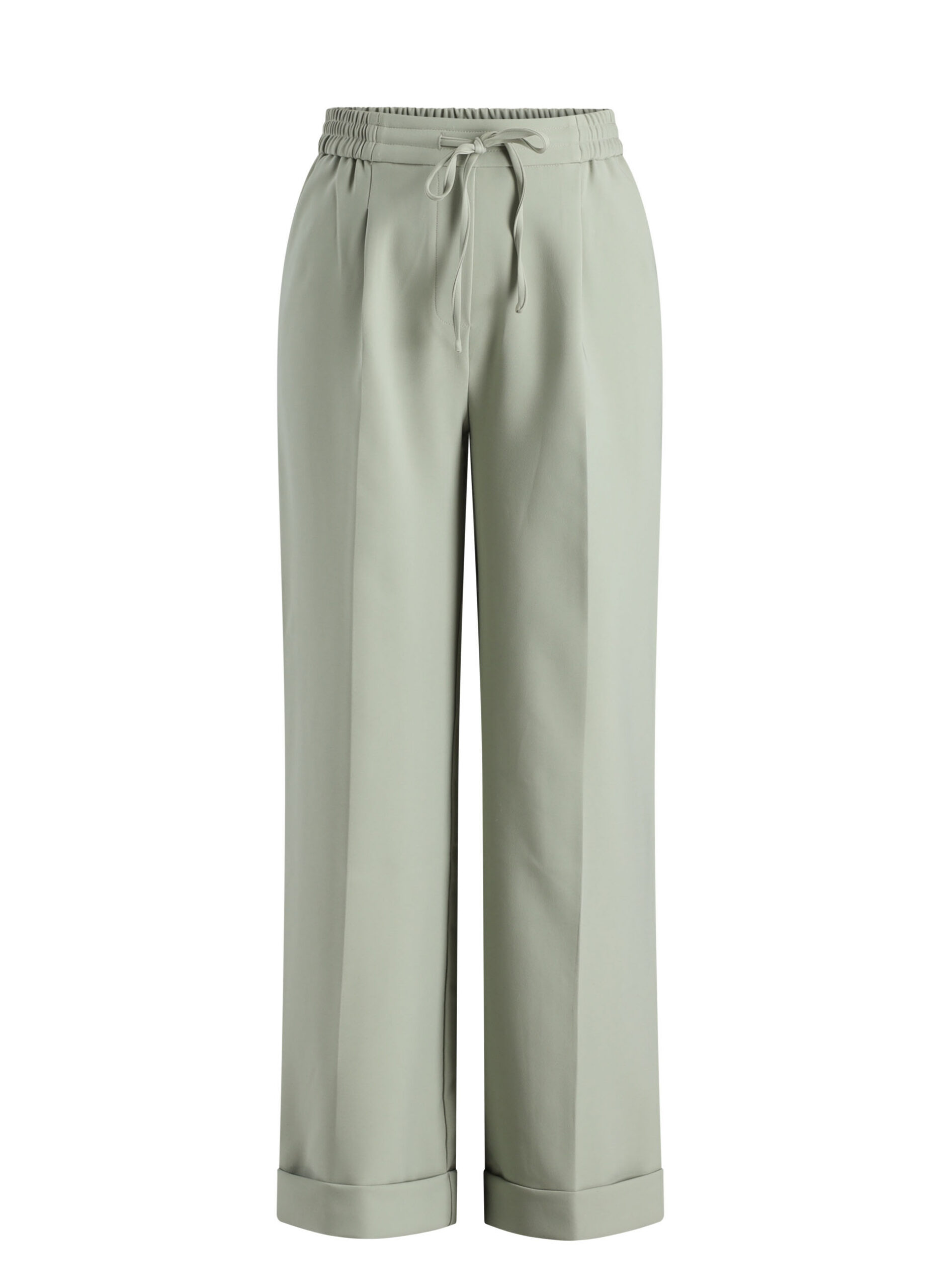 Pantalon met bandplooien en omslag - Afbeelding 5
