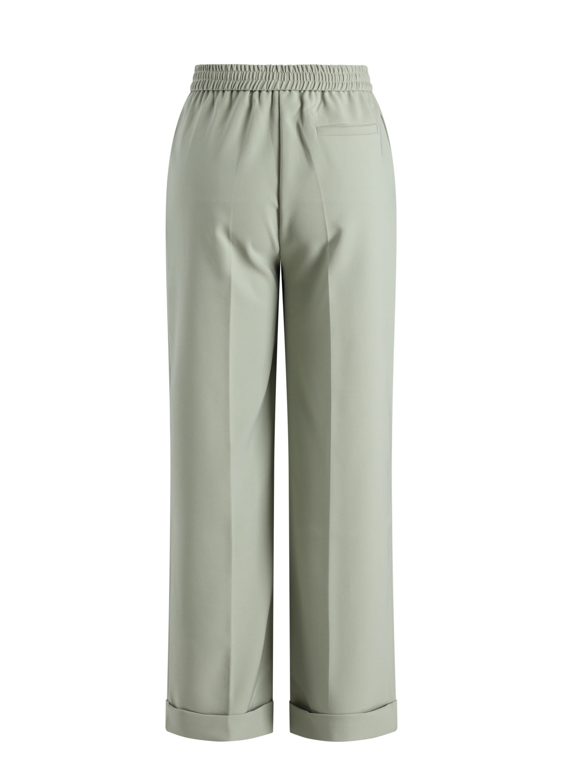 Pantalon met bandplooien en omslag - Afbeelding 6