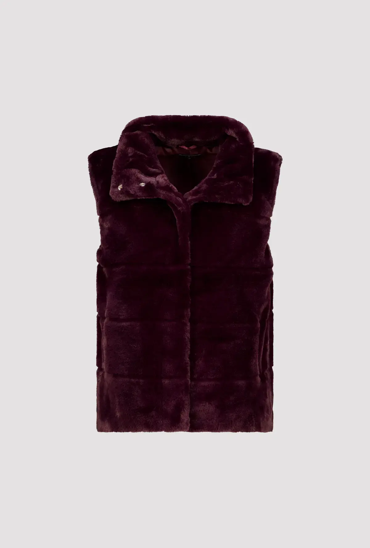 Bodywarmer van kunstbont met opstaande kraag - Afbeelding 6