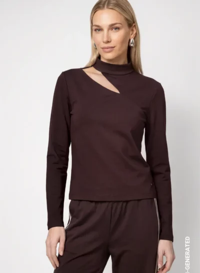 Sweatshirt met cut-out