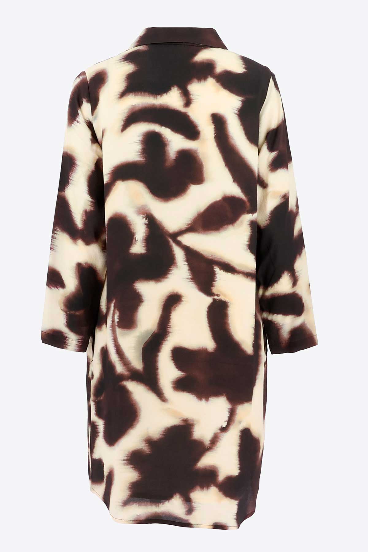 Jurk met kraag en print - Afbeelding 5