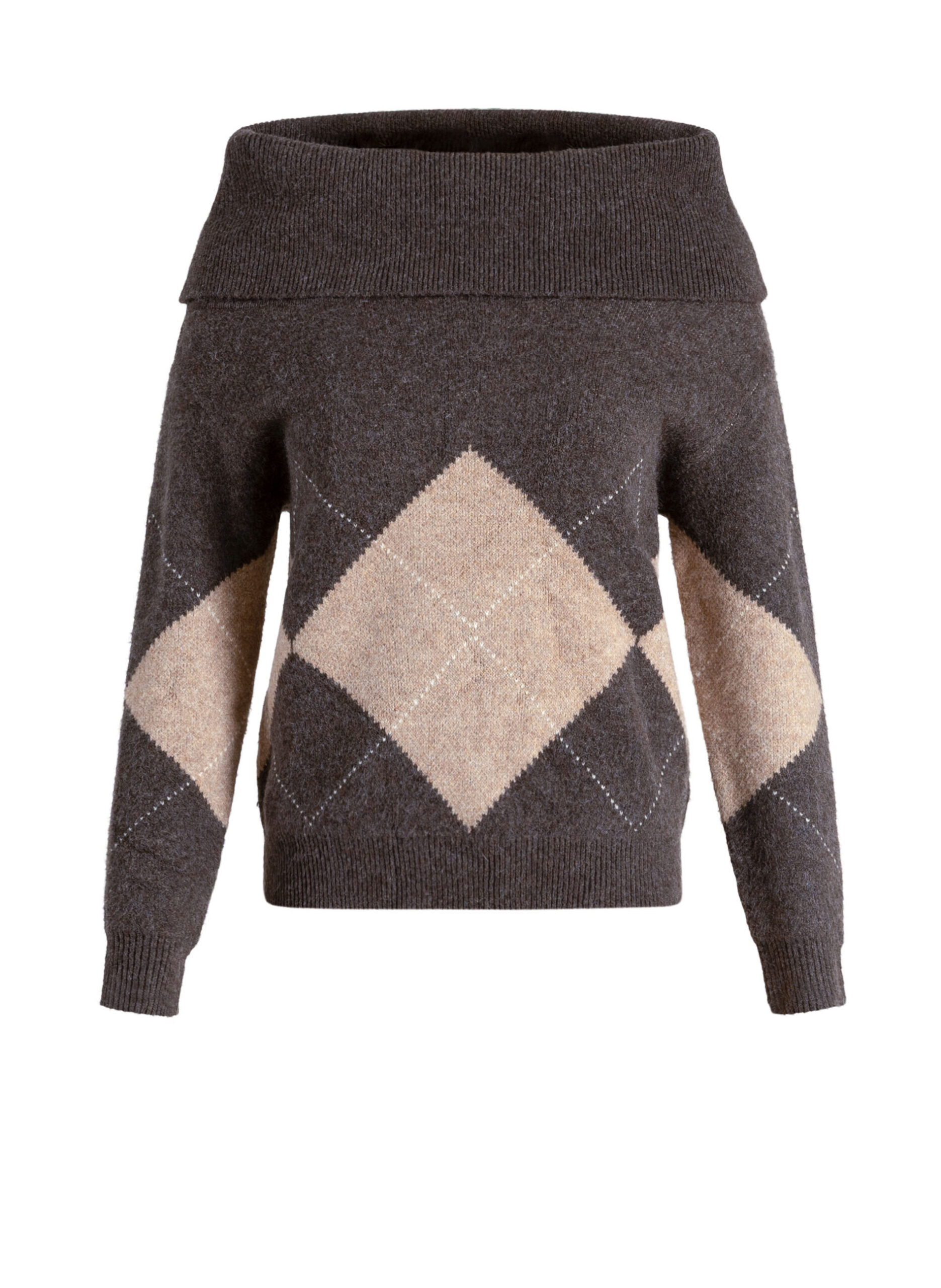 Gebreide damestrui met argyle ruit - Afbeelding 6