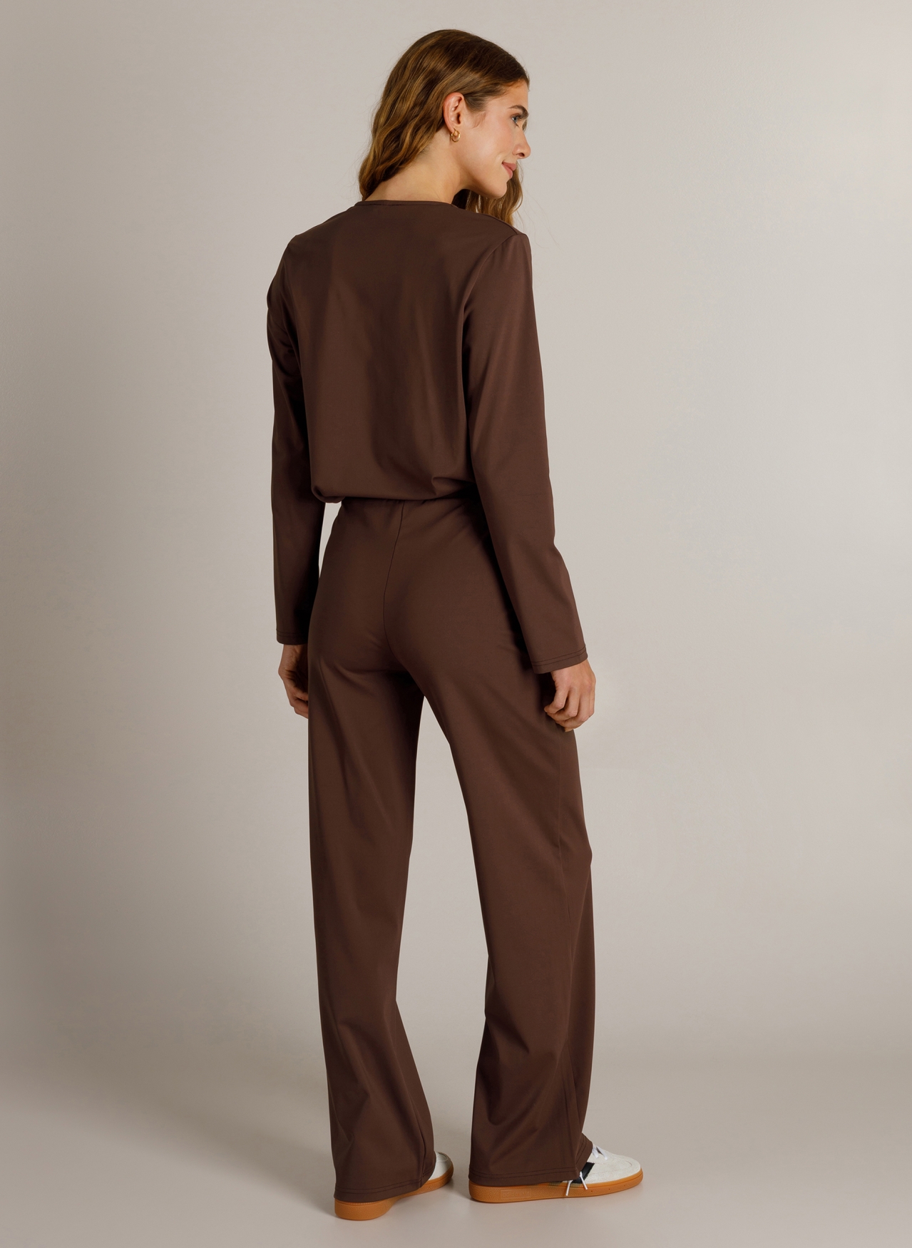 Travelstof pantalon met rechte pijpen - Afbeelding 3