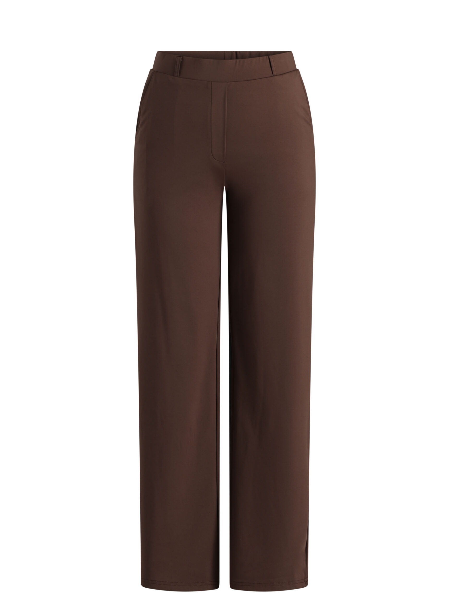 Travelstof pantalon met rechte pijpen - Afbeelding 4