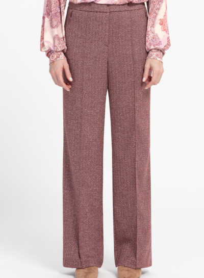 Geklede broek met rechte pijp