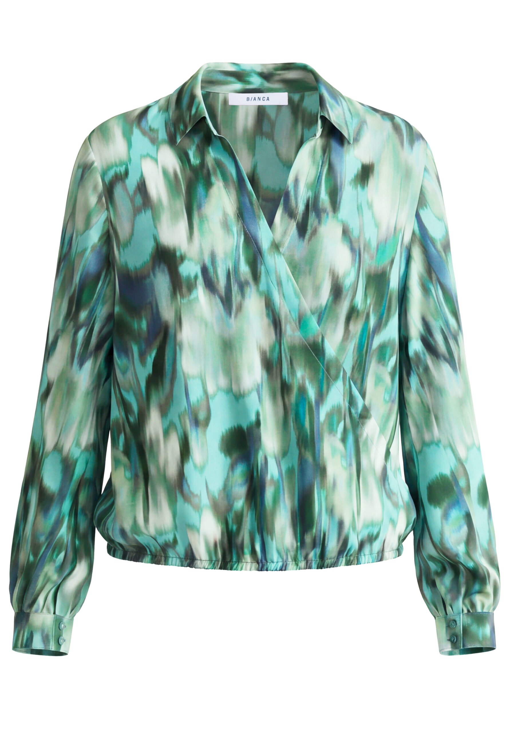 Blouse met V-hals en kraag - Afbeelding 4