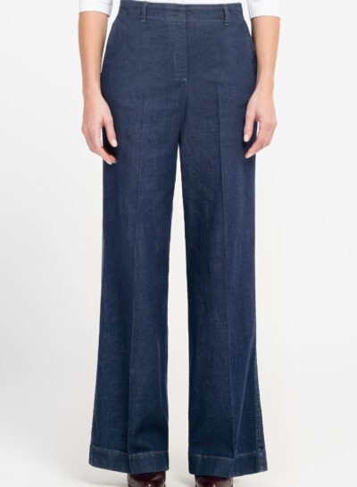 Brede jeans met hoge taille