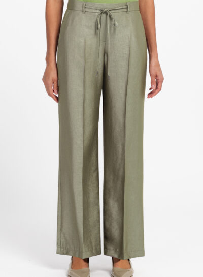 Geklede broek met brede pijpen