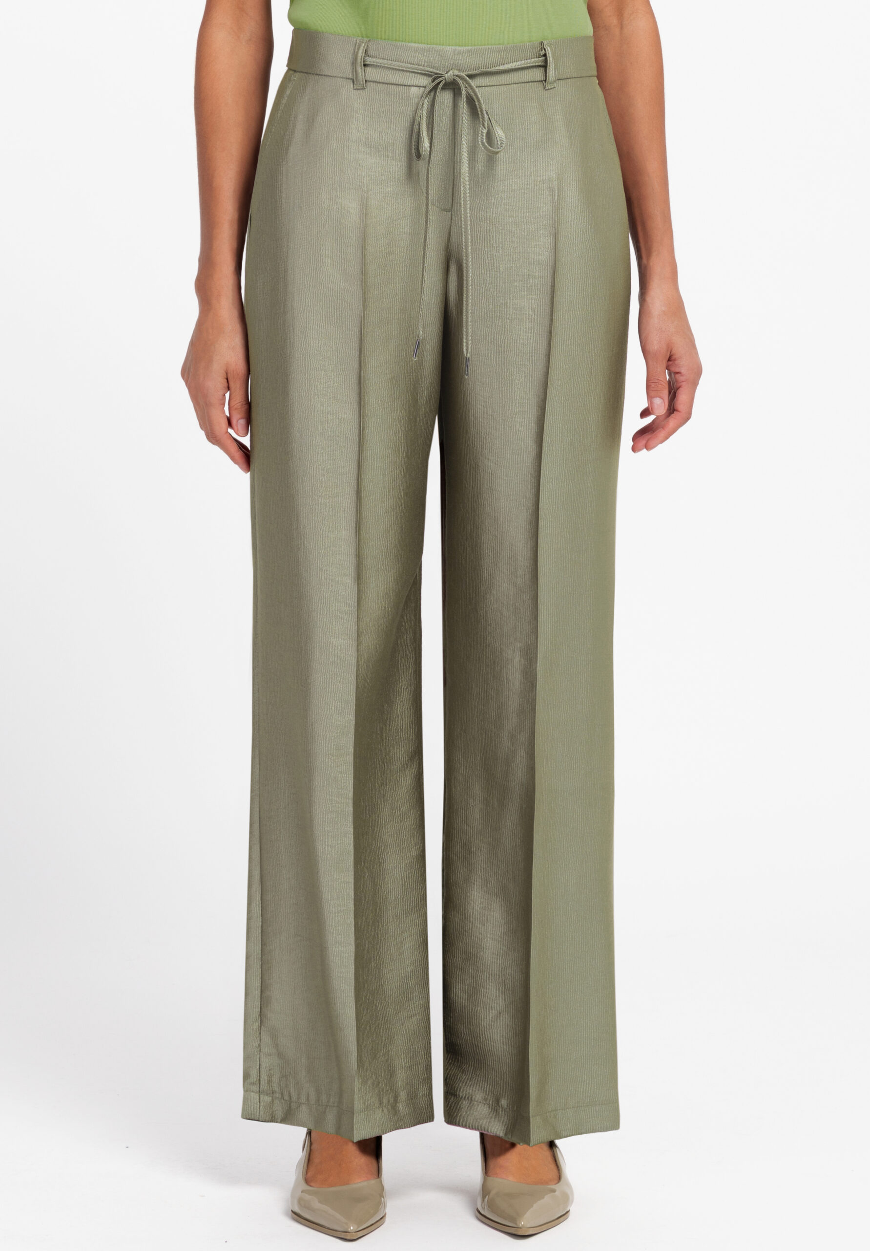Geklede broek met brede pijpen bianca