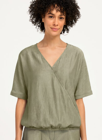 Shirt met elastische boord