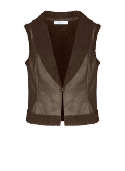 Lederlook vestje