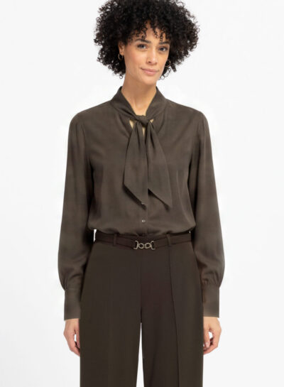 Blouse met sjaalkraag