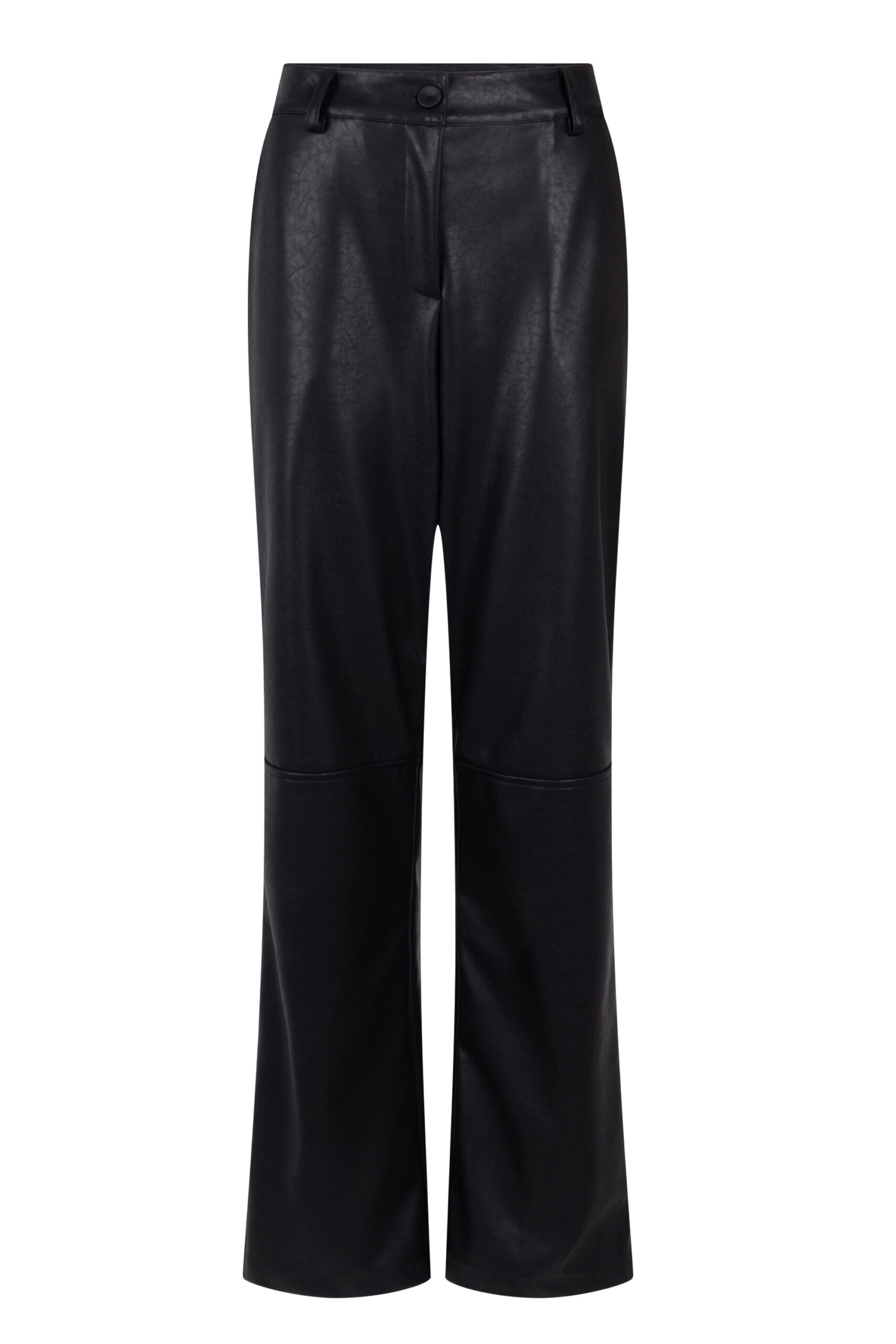 Zwarte leatherlook broek - Afbeelding 7