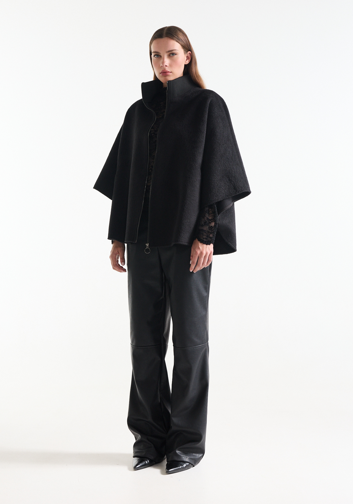 Zwarte leatherlook broek - Afbeelding 5