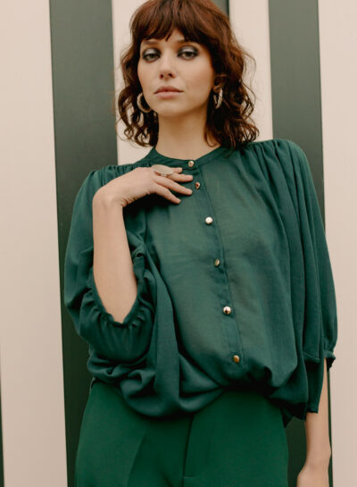 Blouse met vlindermouwen
