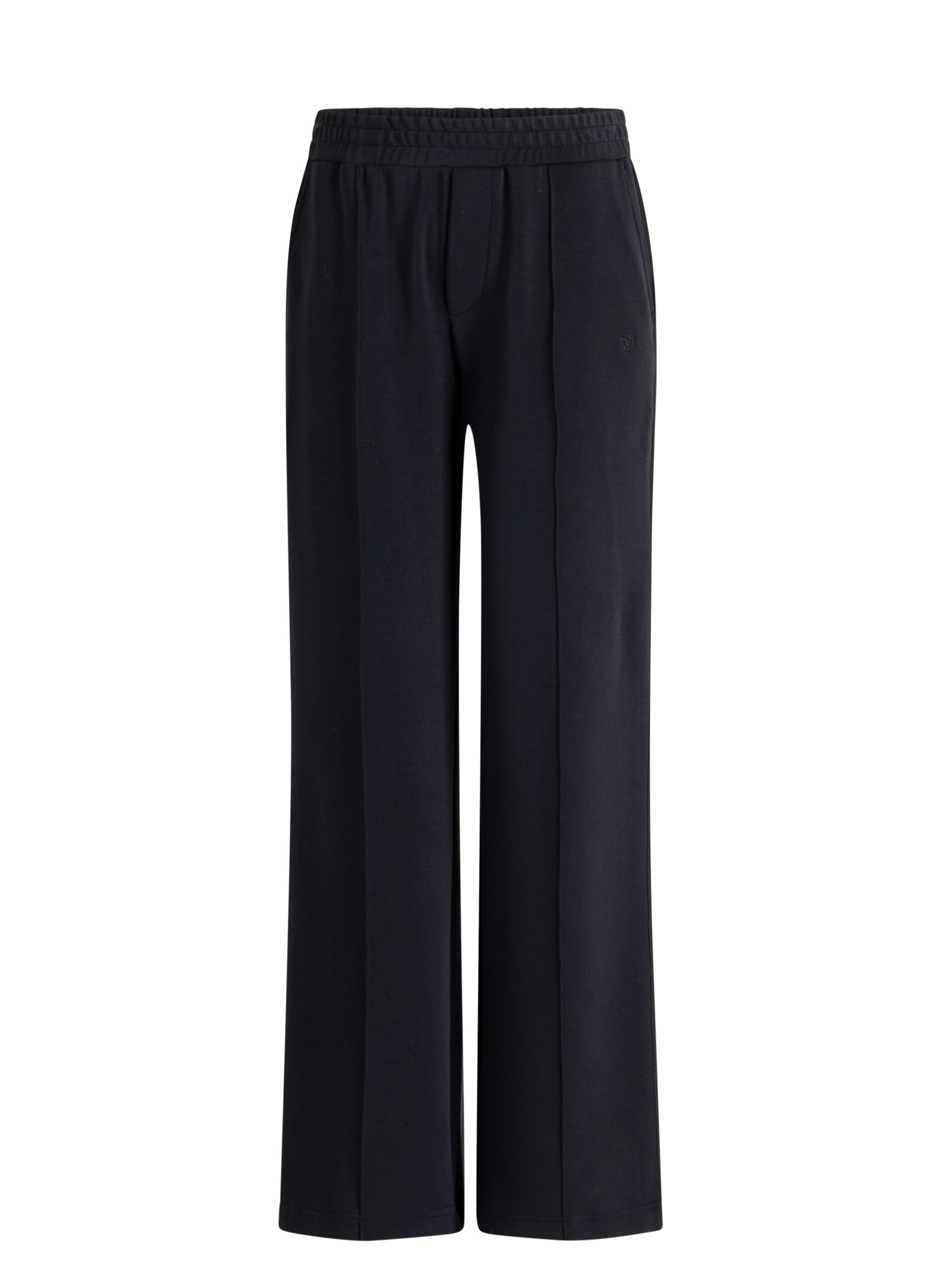 Wijde broek met satijnen bies - Afbeelding 5