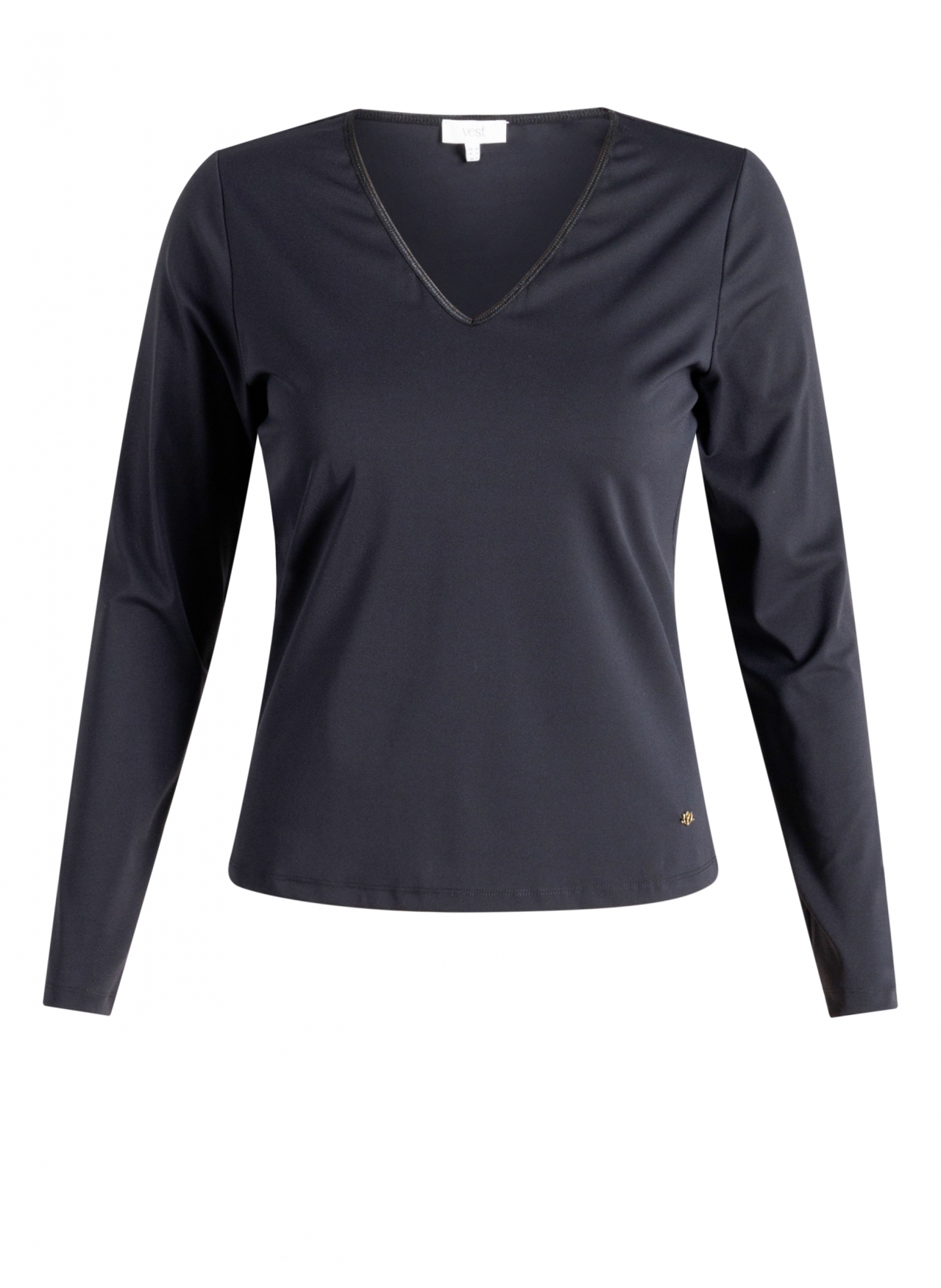 Travelstof longsleeve met glitterdetail - Afbeelding 5