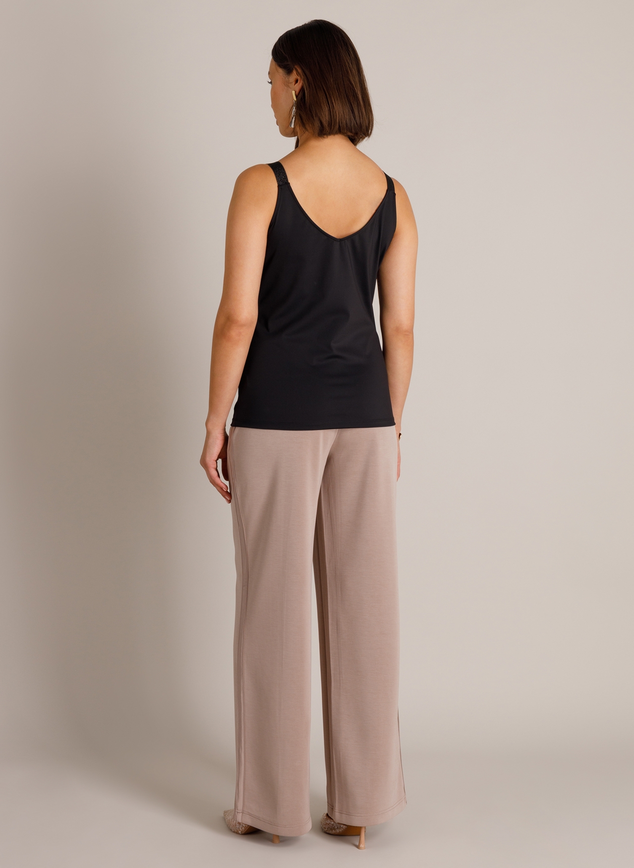 Travelstof singlet met glitterbandjes - Afbeelding 4