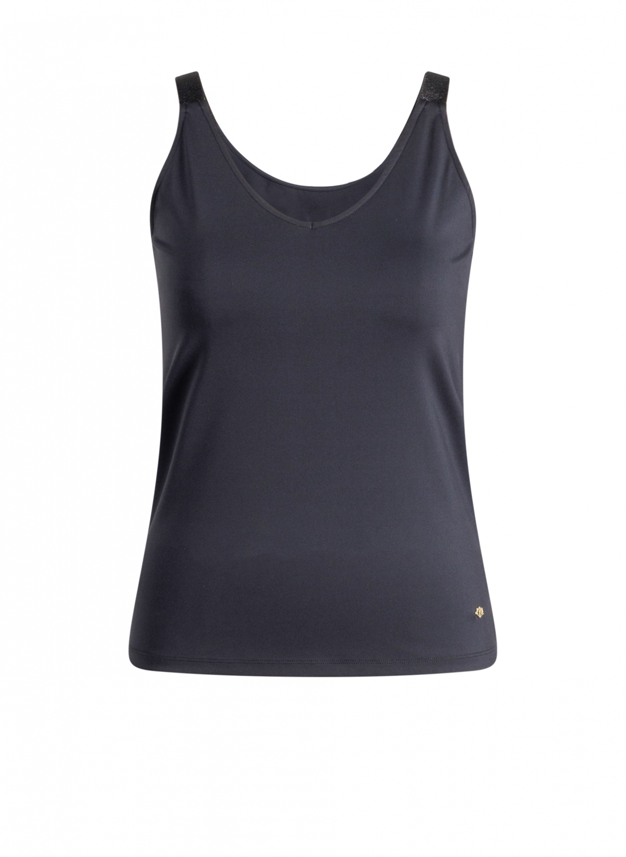 Travelstof singlet met glitterbandjes - Afbeelding 5