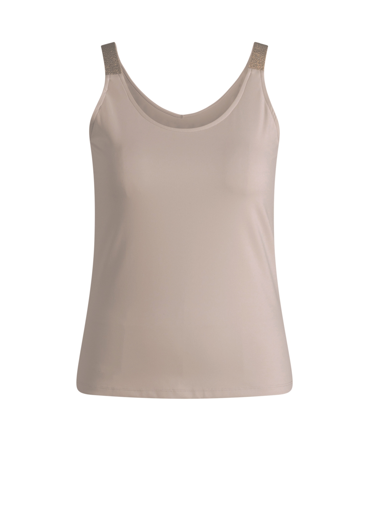 Travelstof singlet met glitterbandjes - Afbeelding 4