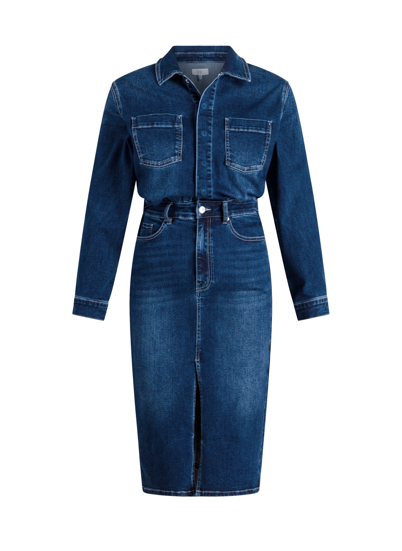 Donkerblauwe jeansjurk - Afbeelding 4