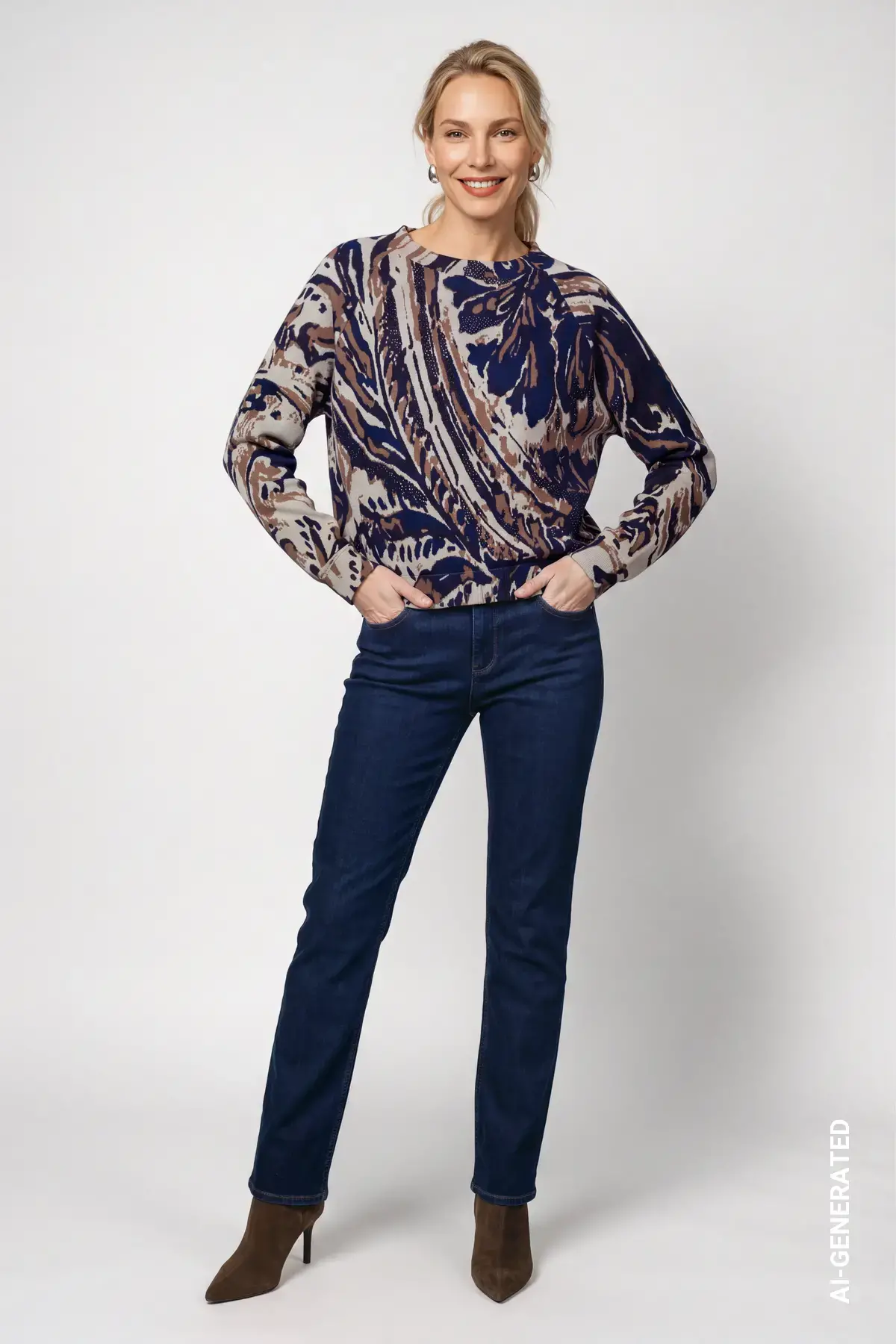 Trui met paisley-jacquard - Afbeelding 5