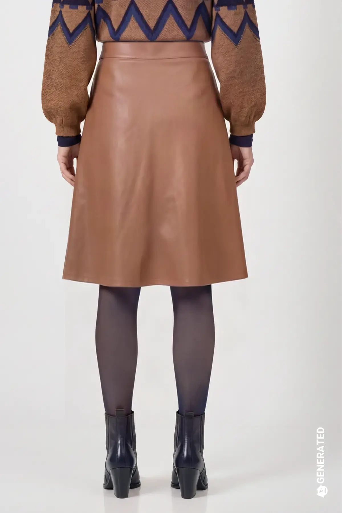 Lederlook rok - Afbeelding 2