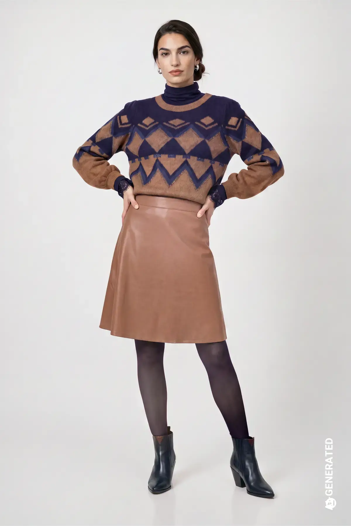 Lederlook rok - Afbeelding 5