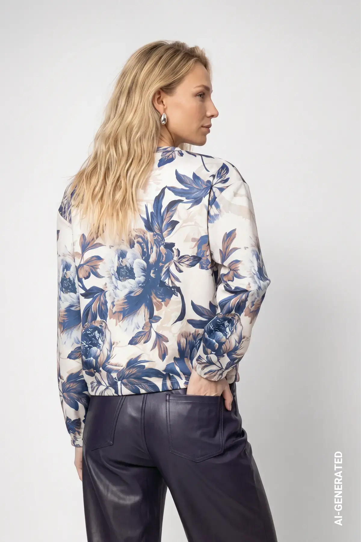 Sweatshirt met bloemenpatroon - Afbeelding 2