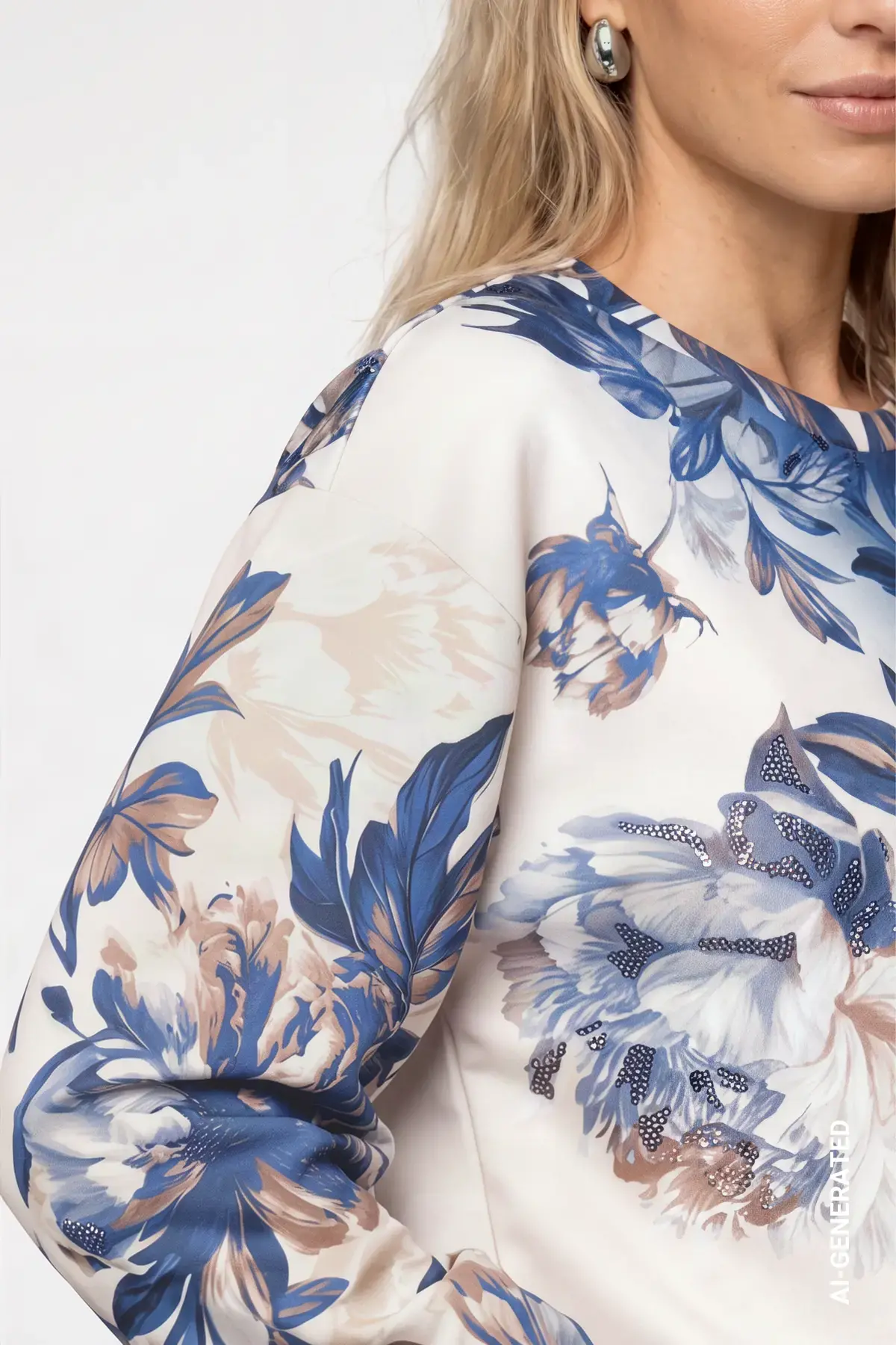 Sweatshirt met bloemenpatroon - Afbeelding 4