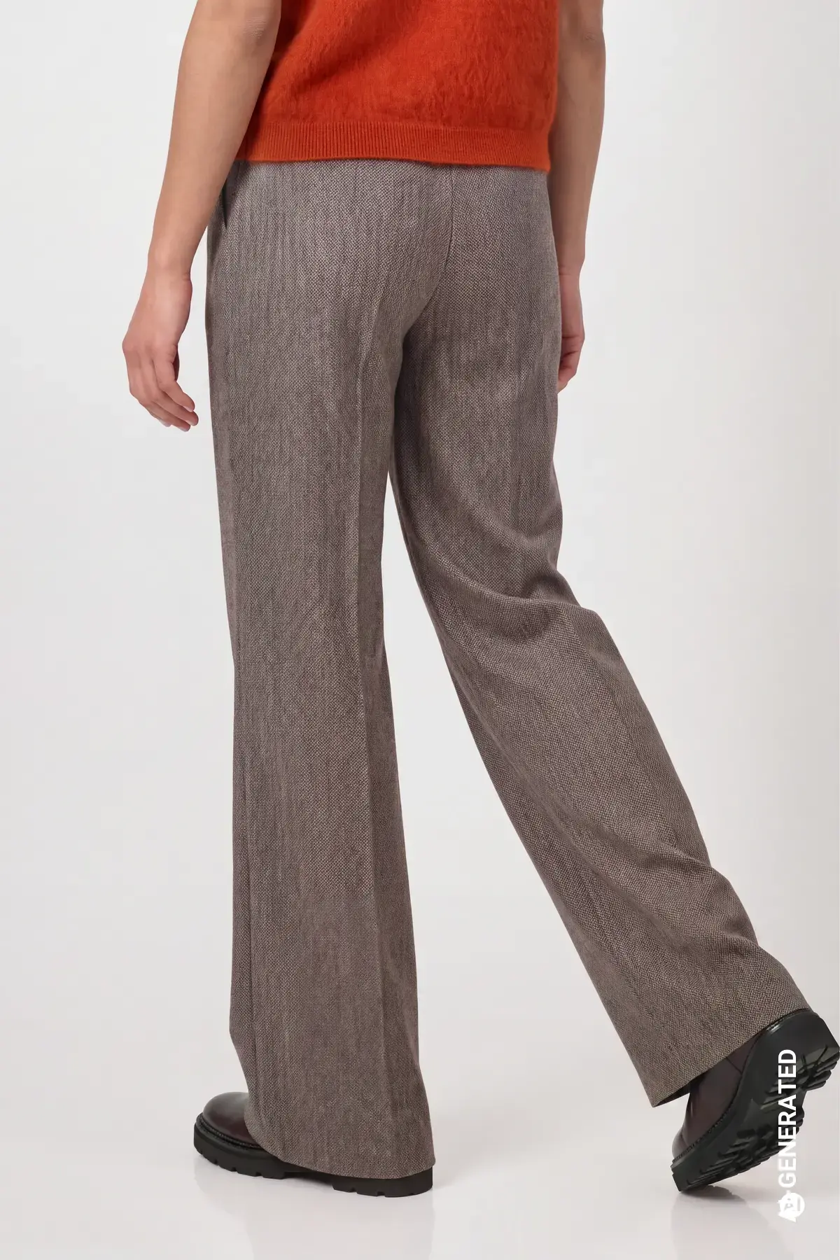 Broek met wijde pijpen en visgraatpatroon - Afbeelding 2
