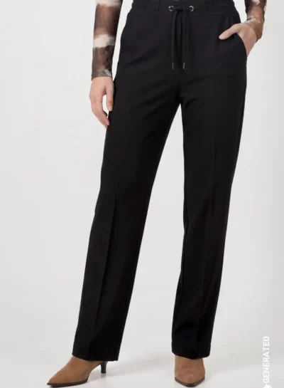 Brede broek met trekkoord