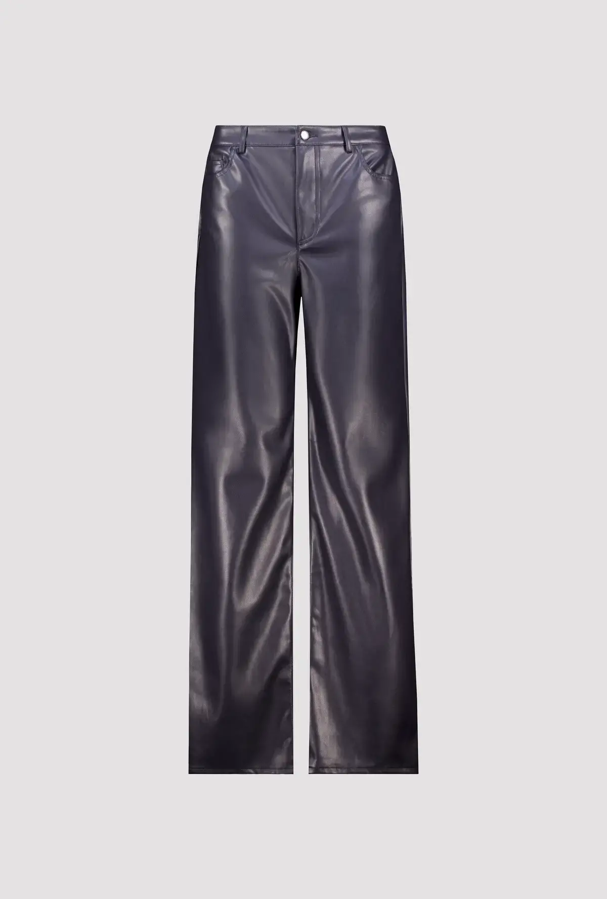 Broek met wijde pijpen van kunstleer - Afbeelding 6