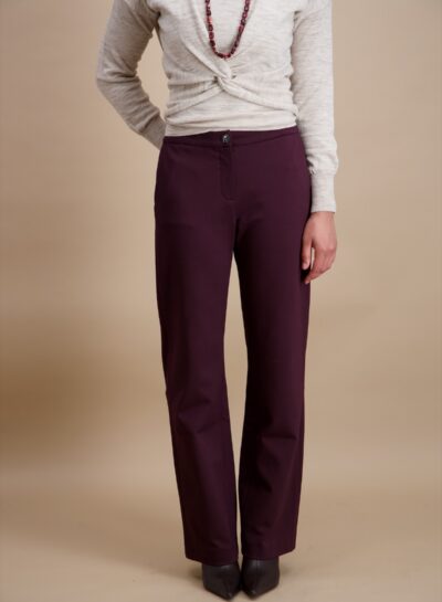 Tricot broek met rechte pijp