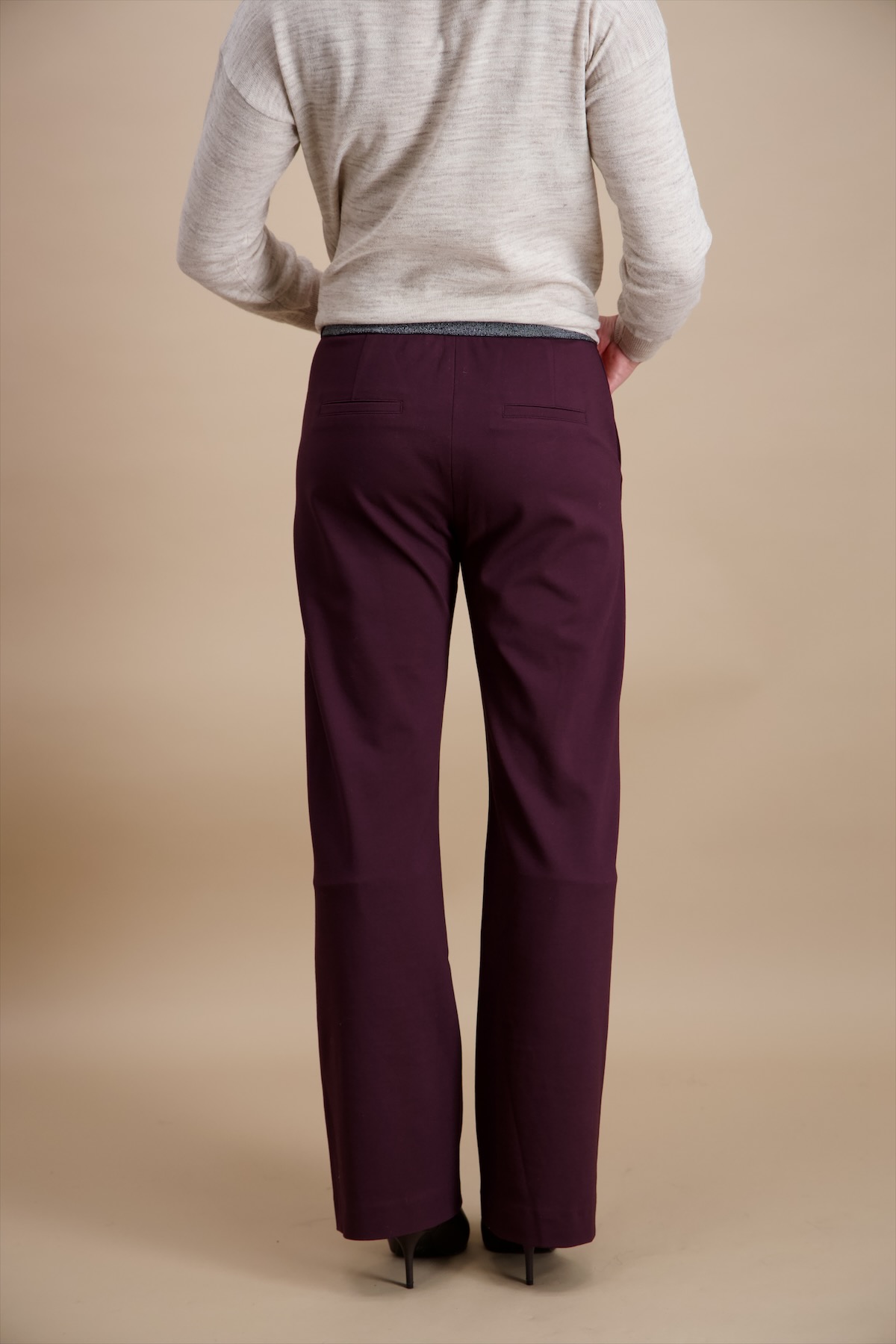 Tricot broek met rechte pijp - Afbeelding 2