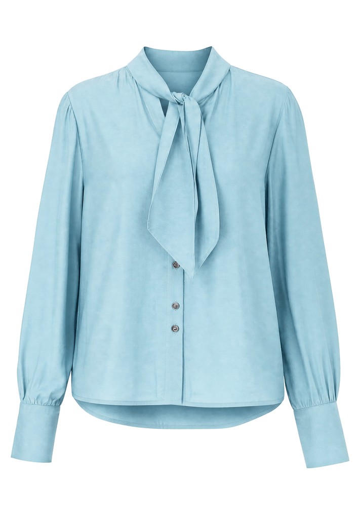 Blouse met sjaalkraag en knoopsluiting bianca