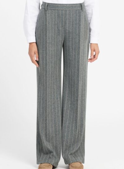 Geklede broek met wijde pijpen